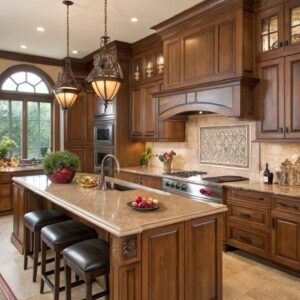 O2Designer Solid Wood Modular Kitchen