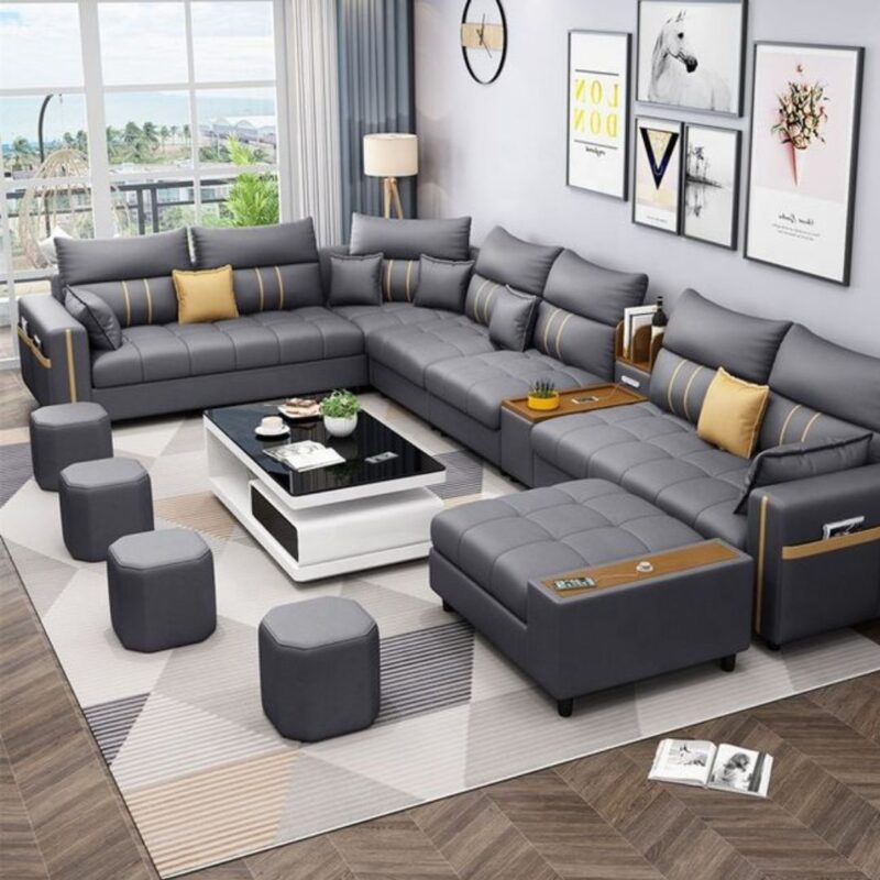 O2DESIGNER Modern L Shape Sofa – Best for Living Room