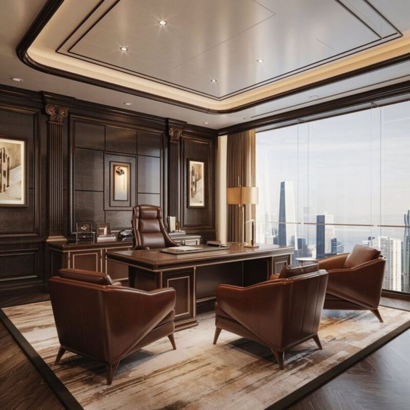 O2Designer Executive Wooden Office Table
