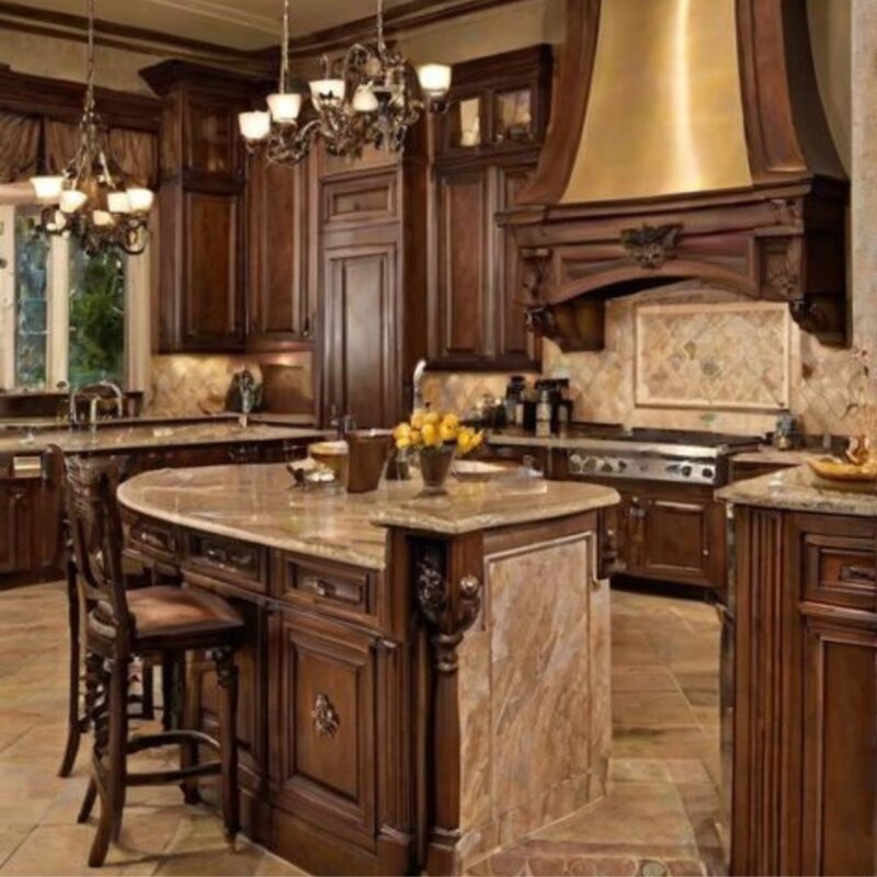 O2Designer Wooden Kitchen in Modern Luxury Style
