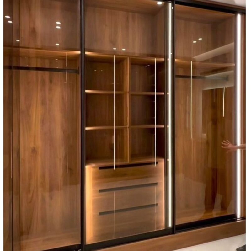 O2Designer Stylish Wood Wardrobe – Modern Design