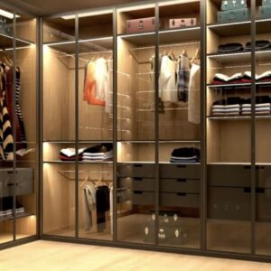 O2Designer Premium Wooden Wardrobe with Mirror Sliding Doors