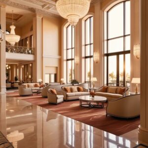 O2Designer Luxury Wooden Lobby Furniture