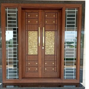 O2Designer Royal Teak Wood Entrance Door